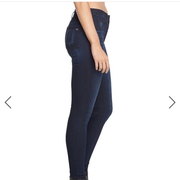 RAG & BONE 10-in Capri Jean in Indigo side zip - Picture 2 of 9